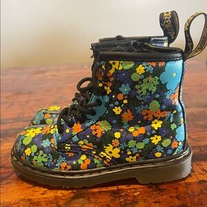 Kid Dr. Marten’s Floral Patterned Boots